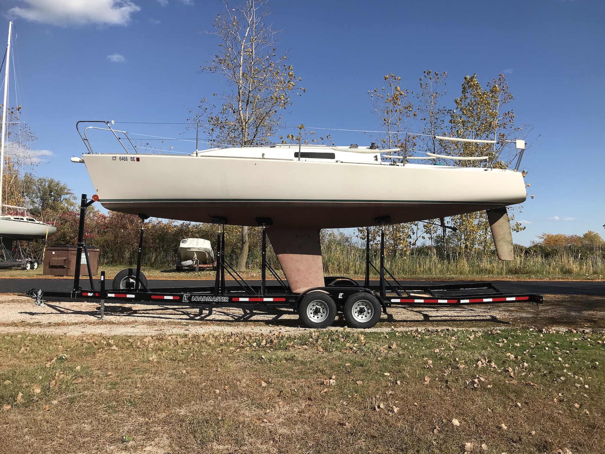 trailer 28 foot sailboat